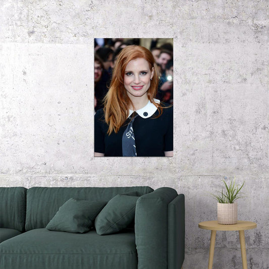 Jessica Chastain Celebrity Cinema Actress Idol Poster Wall Art Print Home Wall Decor - xonomax