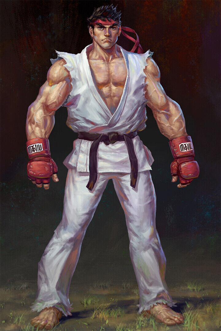 Street Fighter Ryu Classic Video Game Poster Wall Art Print Home Wall Decor