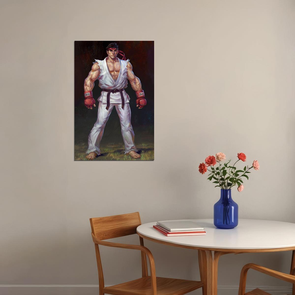 Street Fighter Ryu Classic Video Game Poster Wall Art Print Home Wall Decor