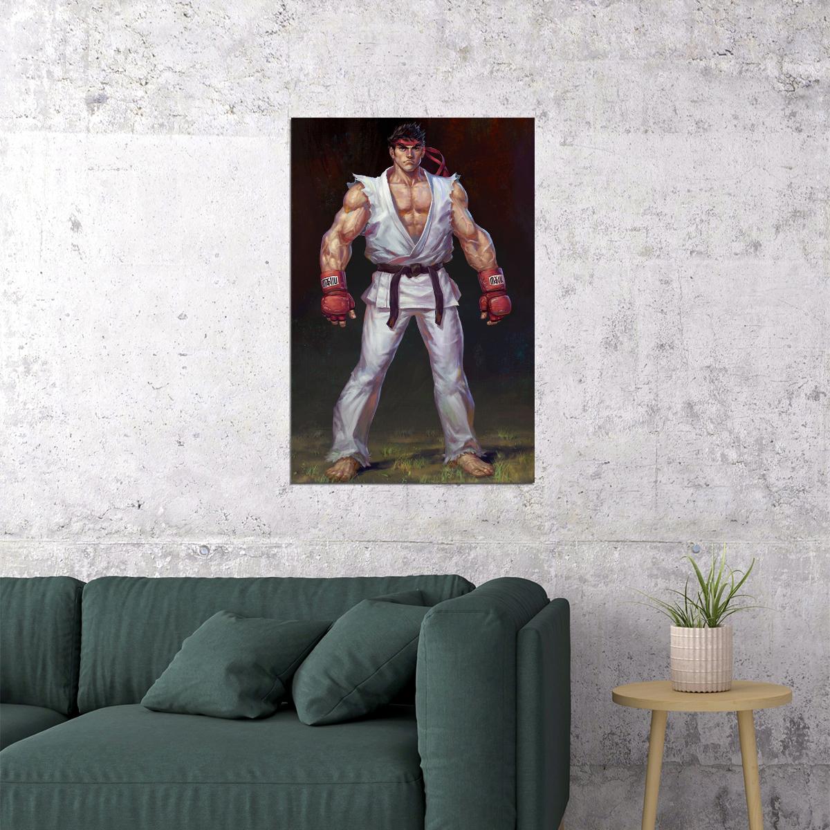 Street Fighter Ryu Classic Video Game Poster Wall Art Print Home Wall Decor