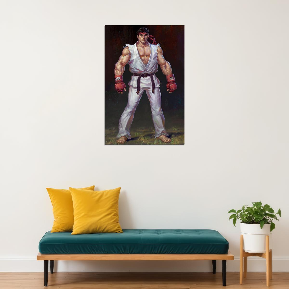 Street Fighter Ryu Classic Video Game Poster Wall Art Print Home Wall Decor