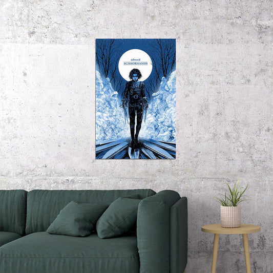 Edward Scissorhands Vintage Classic Movie Poster Wall Art Print Home Wall Decor - xonomax