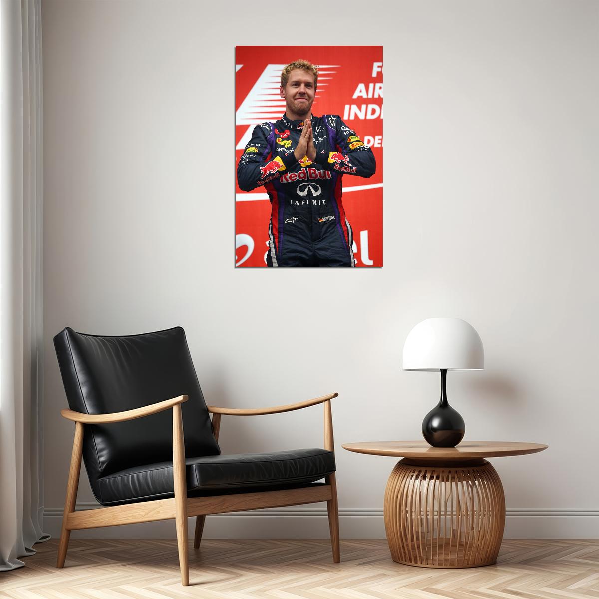 Sebastian Vettel Formula One 1 F1 Racing Poster Wall Art Print Home Wall Decor - xonomax