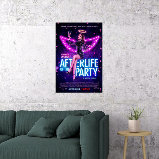 Afterlife Of The Party Movie 2021 Comedy Fantasy Poster Wall Art Print Home Wall Decor - xonomax
