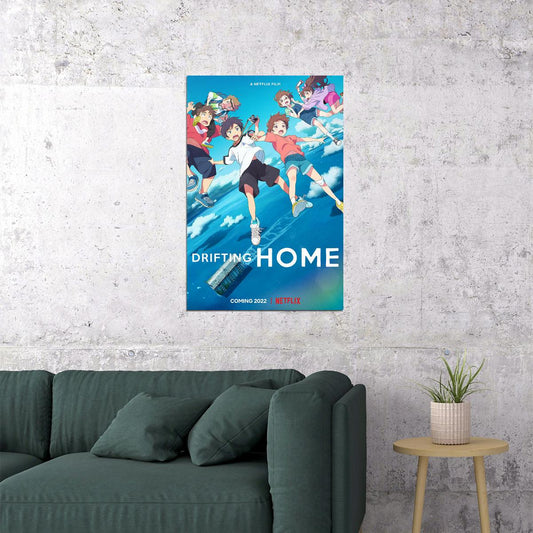 Drifting Home Movie 2021 Animation Action Family Poster Wall Art Print Home Wall Decor - xonomax