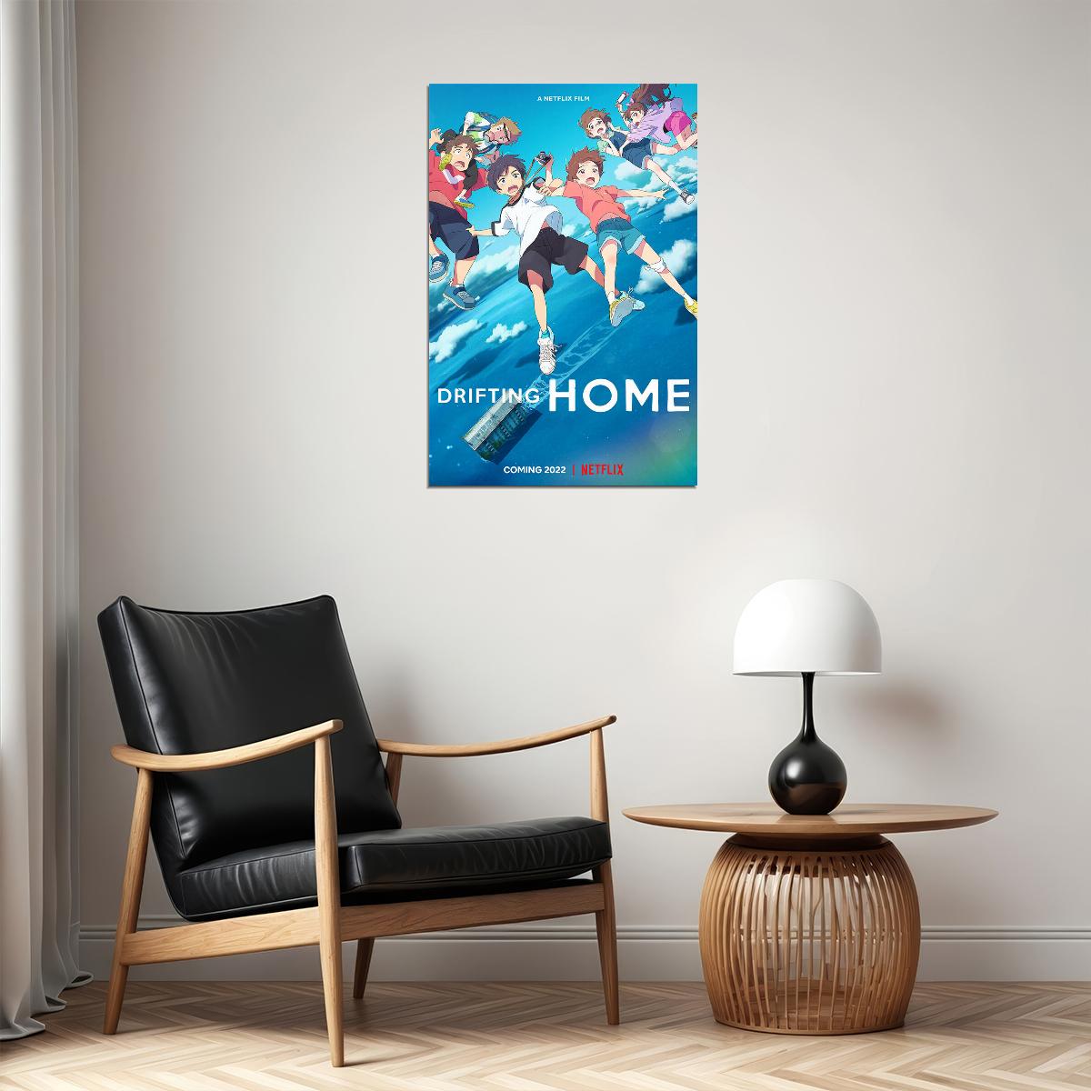 Drifting Home Movie 2021 Animation Action Family Poster Wall Art Print Home Wall Decor - xonomax