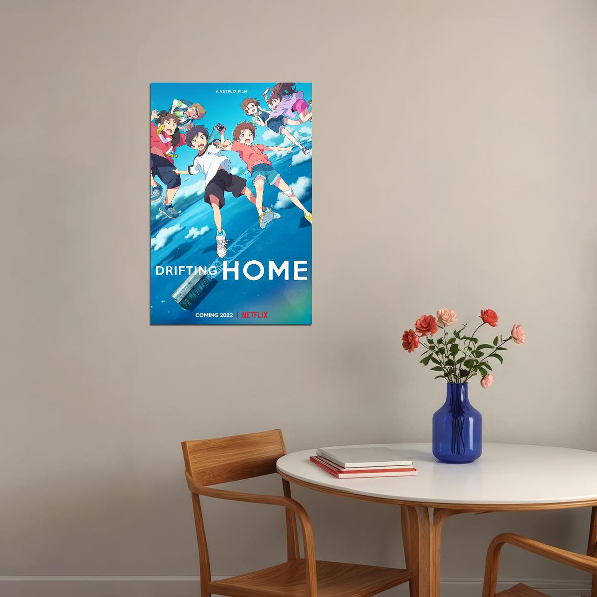 Drifting Home Movie 2021 Animation Action Family Poster Wall Art Print Home Wall Decor - xonomax