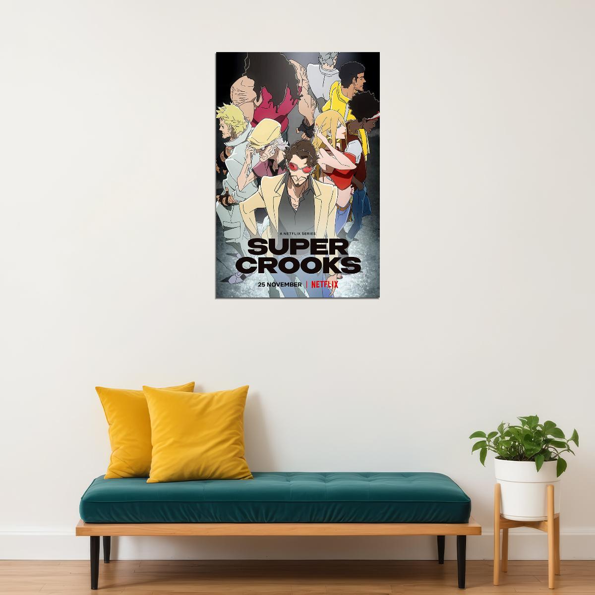 Super Crooks Movie 2021 Animation Adventure Action Poster Wall Art Print Home Wall Decor - xonomax