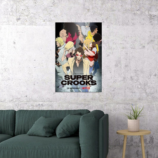 Super Crooks Movie 2021 Animation Adventure Action Poster Wall Art Print Home Wall Decor - xonomax