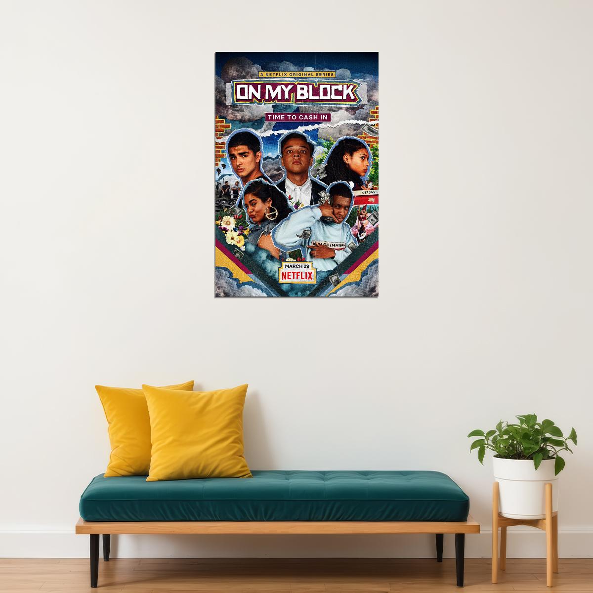 On My Block 2 Movie 2021 Drama Action Poster Wall Art Print Home Wall Decor - xonomax