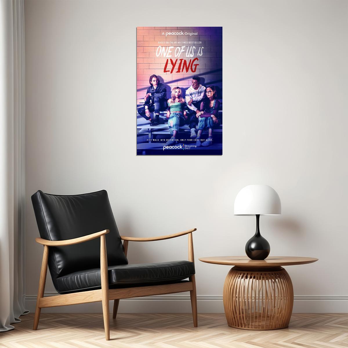 One Of Us Is Lying Movie Crime Drama Mystery Poster Wall Art Print Home Wall Decor - xonomax