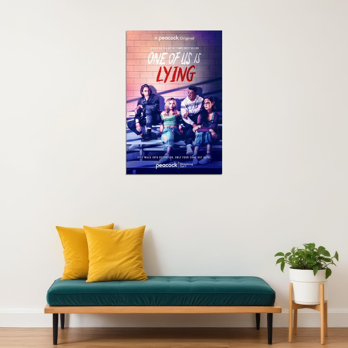 One Of Us Is Lying Movie Crime Drama Mystery Poster Wall Art Print Home Wall Decor - xonomax