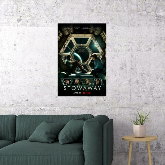 Stowaway Movie 2021 Science Fiction Thriller Poster Wall Art Print Home Wall Decor - xonomax