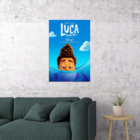 Luca Full Character Movie 2021 Sea Animation Poster Wall Art Print Home Wall Decor - xonomax