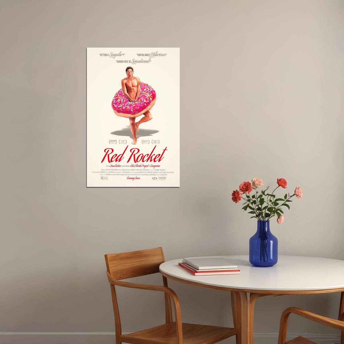 Red Rocket Movie Comedy Drama Excitement Poster Wall Art Print Home Wall Decor - xonomax
