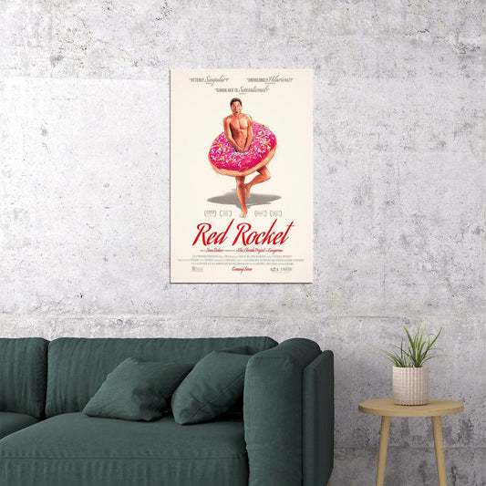 Red Rocket Movie Comedy Drama Excitement Poster Wall Art Print Home Wall Decor - xonomax