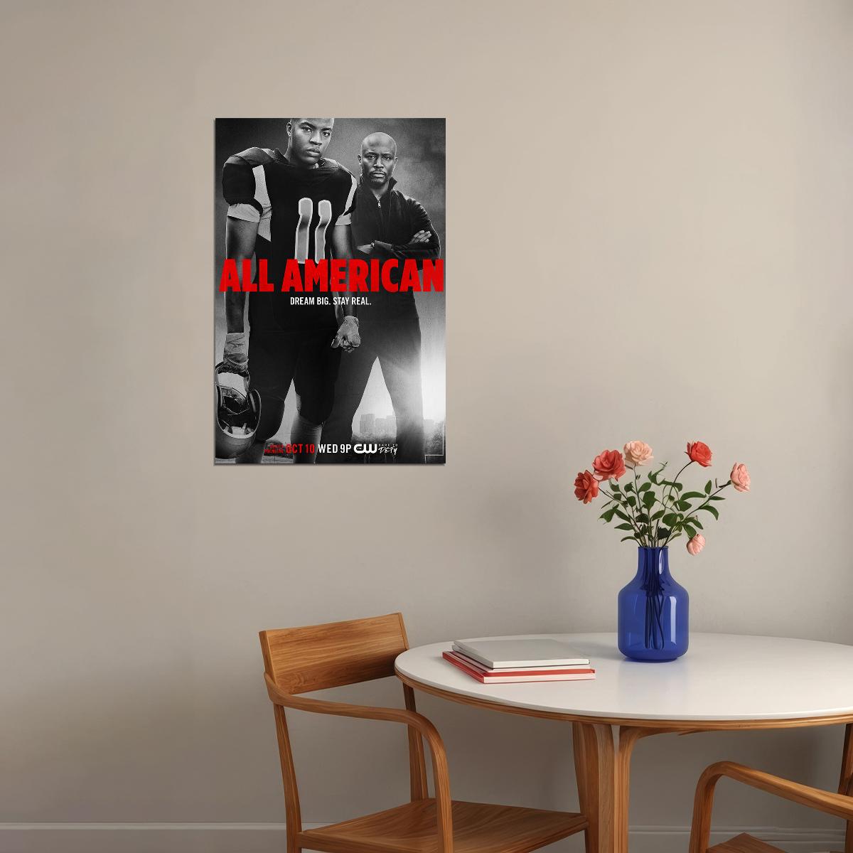All American Movie Drama Sport Adventure Poster Wall Art Print Home Wall Decor - xonomax