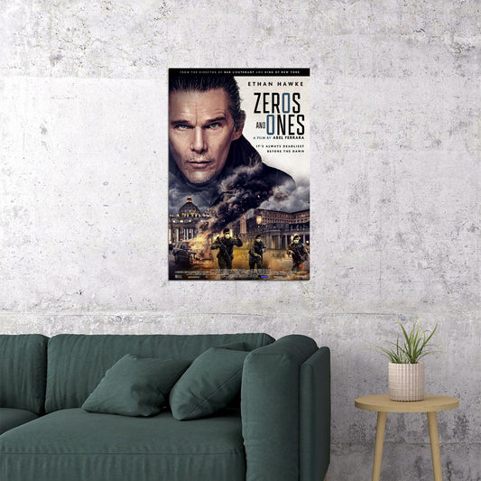 Zeros And Ones Movie Action Adventure Poster Wall Art Print Home Wall Decor - xonomax