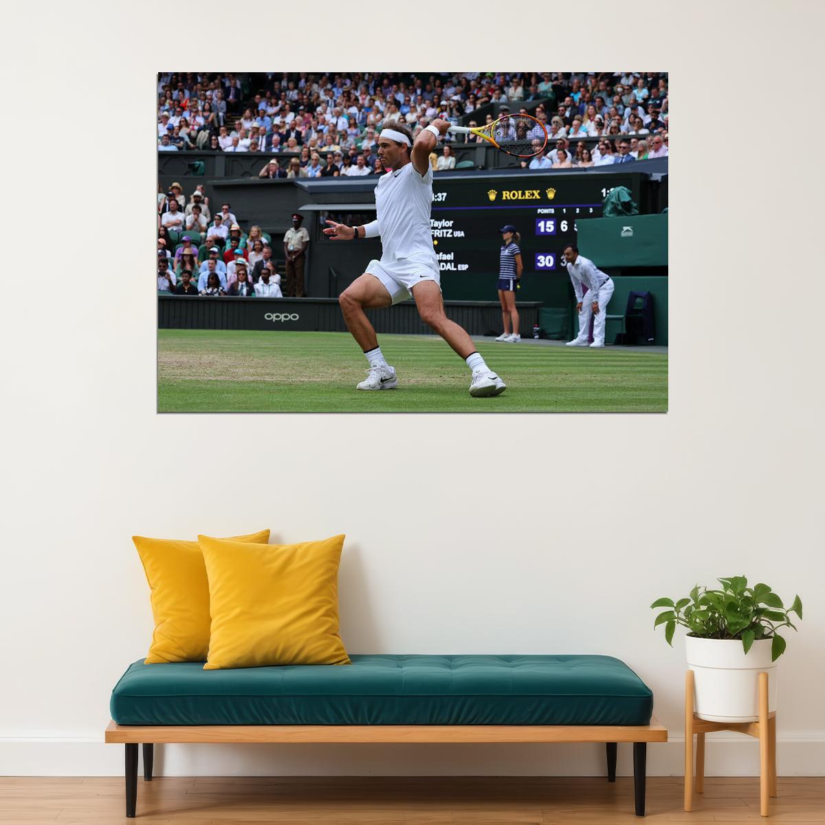 Rafael Spanish Best Tennis Player Sports Poster Wall Art Print Home Wall Decor - xonomax