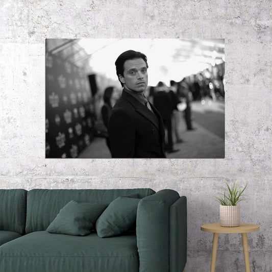 Sebastian Stan American Cinema Actor Famous Artist Poster Wall Art Print Home Wall Decor - xonomax