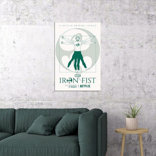 Iron Fist Movie Action Excitement Crime Poster Wall Art Print Home Wall Decor - xonomax