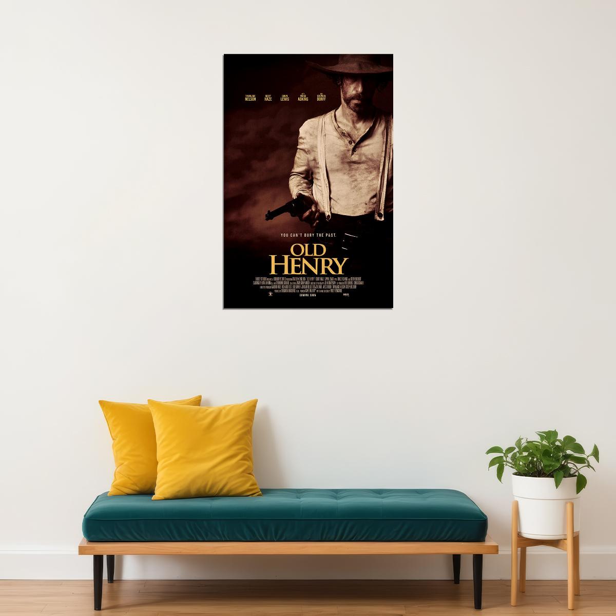 Old Henry Movie Action Thriller Poster Wall Art Print Home Wall Decor - xonomax