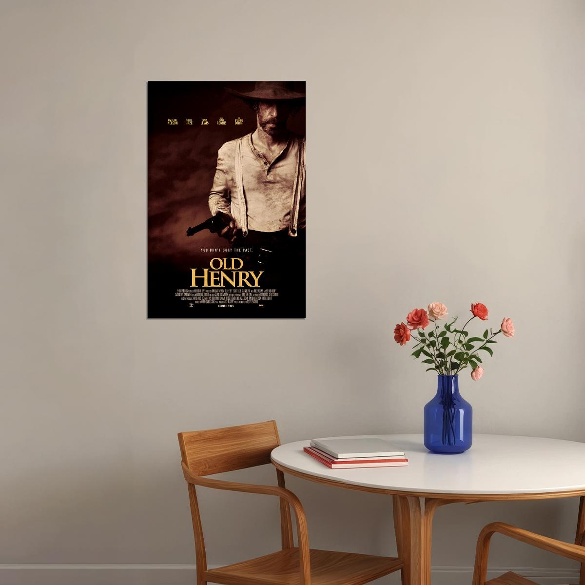 Old Henry Movie Action Thriller Poster Wall Art Print Home Wall Decor - xonomax