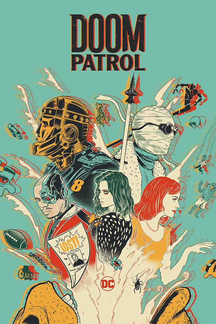 Doom Patrol Full Character Movie Excitement Poster Wall Art Print Home Wall Decor - xonomax