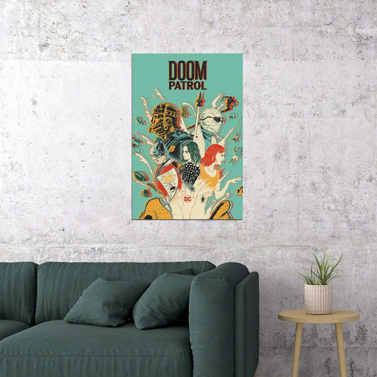 Doom Patrol Full Character Movie Excitement Poster Wall Art Print Home Wall Decor - xonomax