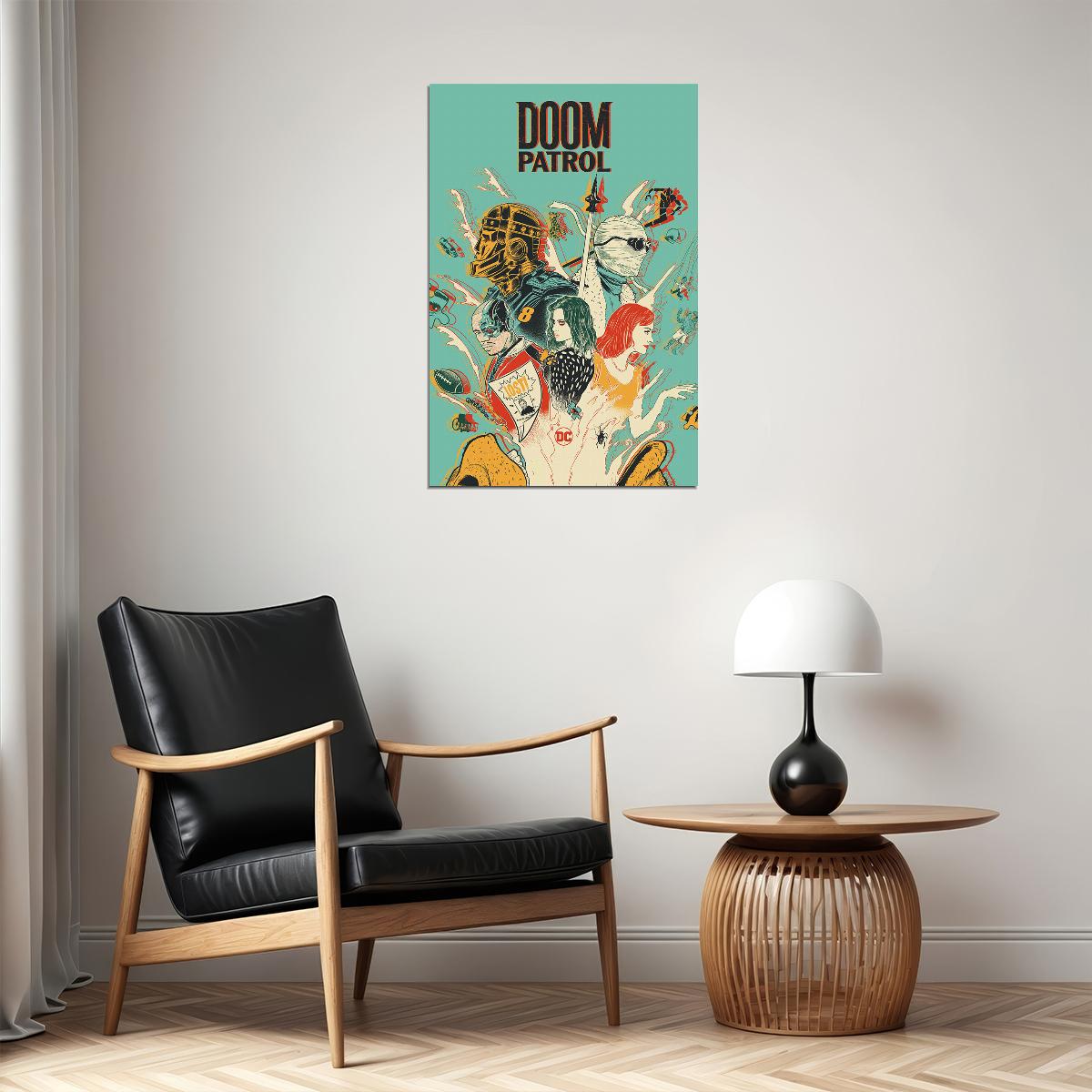 Doom Patrol Full Character Movie Excitement Poster Wall Art Print Home Wall Decor - xonomax