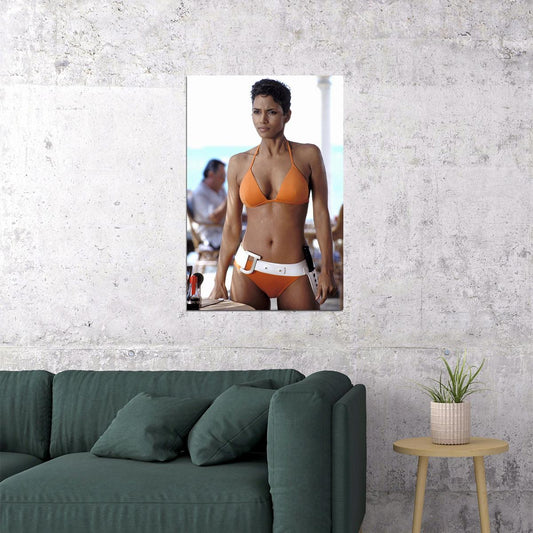 Halle Berry American Actress Former Model Poster Wall Art Print Home Wall Decor - xonomax