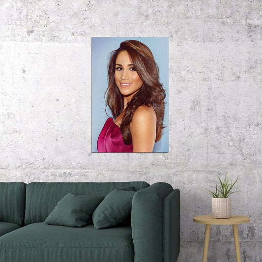 Meghan Markle American Actor And Model Royalty Poster Wall Art Print Home Wall Decor - xonomax