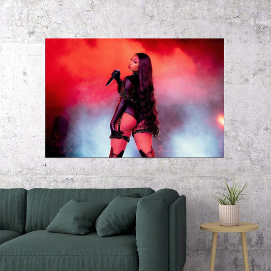 Megan Thee Stallion Rap Musician And Songwriter Poster Wall Art Print Home Wall Decor - xonomax