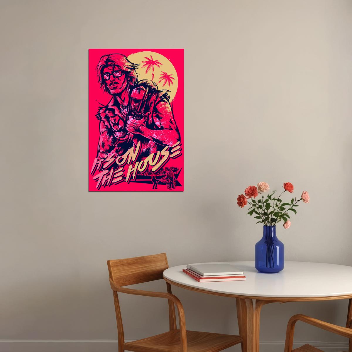 Hotline Miami Single Player Game Adventure Poster Wall Art Print Home Wall Decor