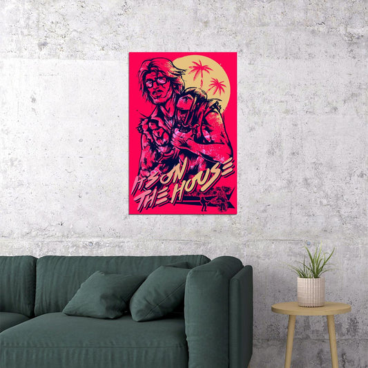 Hotline Miami Single Player Game Adventure Poster Wall Art Print Home Wall Decor - xonomax