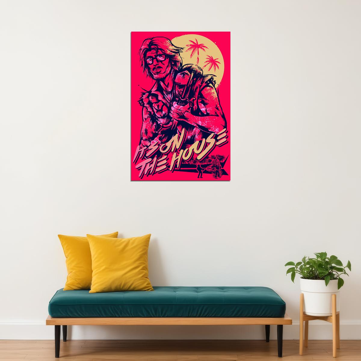 Hotline Miami Single Player Game Adventure Poster Wall Art Print Home Wall Decor
