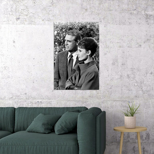 Charade Movie Cary Grant Comedy Mystery Romance Poster Wall Art Print Home Wall Decor - xonomax