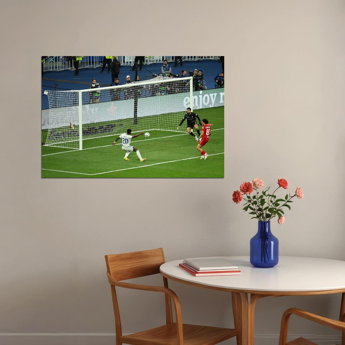 Real Madrid Champions League Vinicius Jr. Sports Poster Wall Art Print Home Wall Decor - xonomax