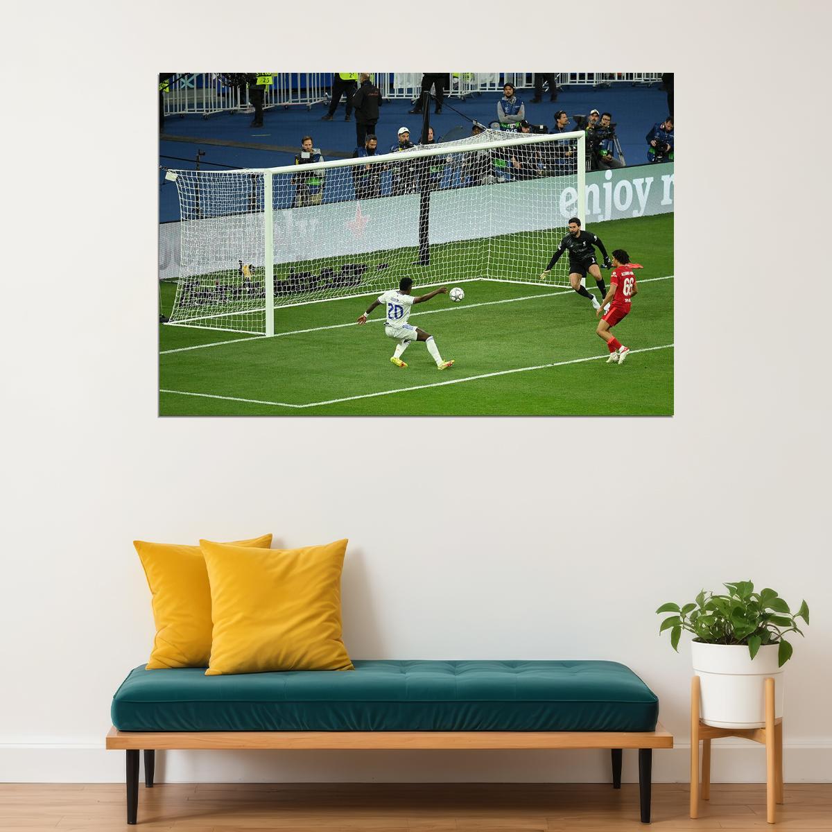 Real Madrid Champions League Vinicius Jr. Sports Poster Wall Art Print Home Wall Decor - xonomax