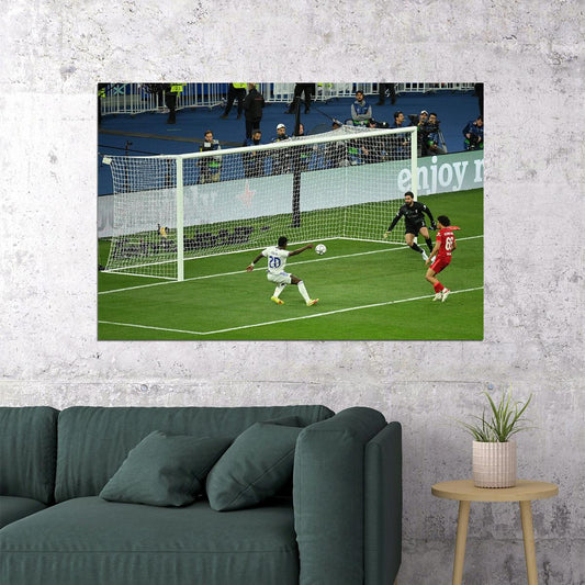 Real Madrid Champions League Vinicius Jr. Sports Poster Wall Art Print Home Wall Decor - xonomax