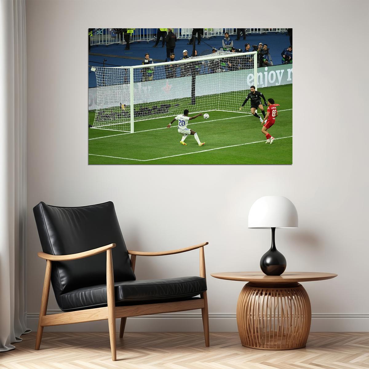 Real Madrid Champions League Vinicius Jr. Sports Poster Wall Art Print Home Wall Decor - xonomax