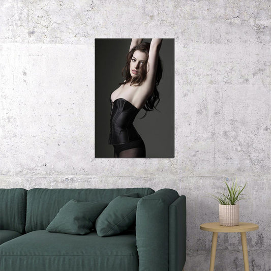 Anne Hathaway Singer American Actor Poster Wall Art Print Home Wall Decor - xonomax