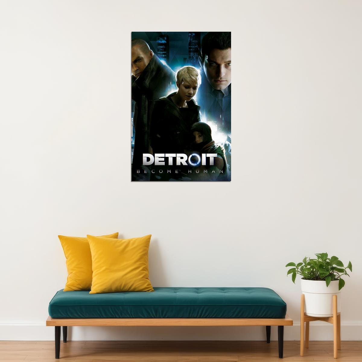 Detroit Become Human Video Game Series Action Poster Wall Art Print Home Wall Decor