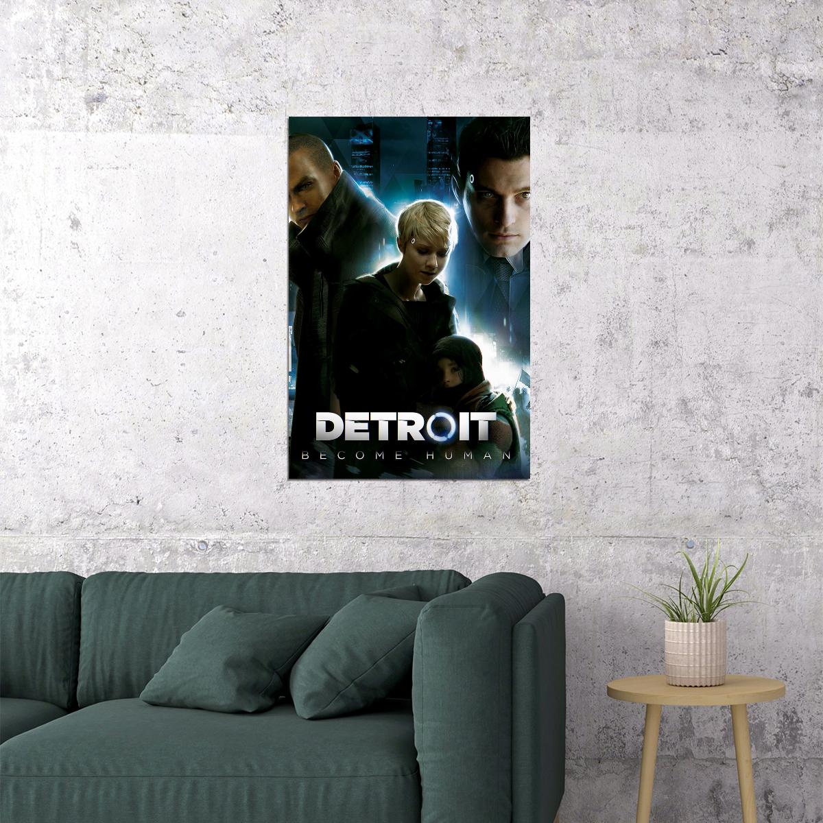 Detroit Become Human Video Game Series Action Poster Wall Art Print Home Wall Decor