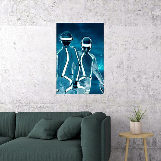 Daft Punk Music Star Electronic Music Duo Poster Wall Art Print Home Wall Decor - xonomax