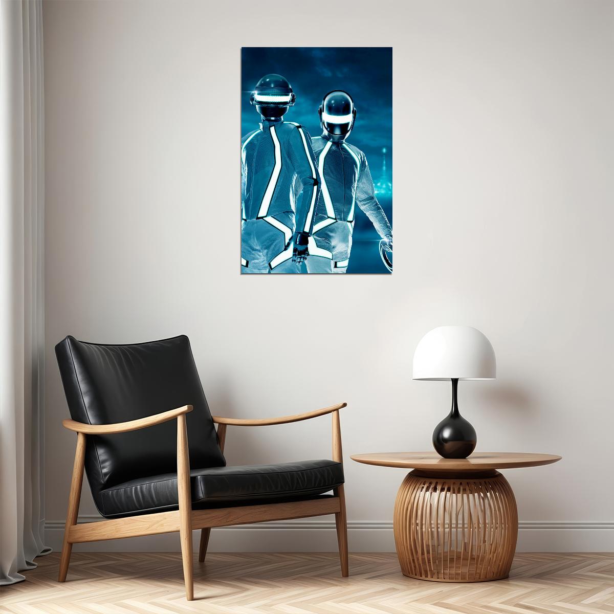 Daft Punk Music Star Electronic Music Duo Poster Wall Art Print Home Wall Decor - xonomax