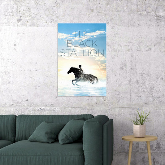 Black Stallion 1979 Movie Adventure Family Sport Poster Wall Art Print Home Wall Decor - xonomax