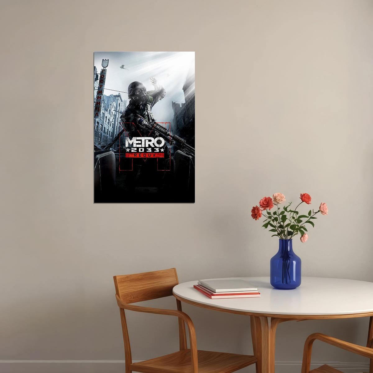Metro Video Game Action Horror Adventure Poster Wall Art Print Home Wall Decor
