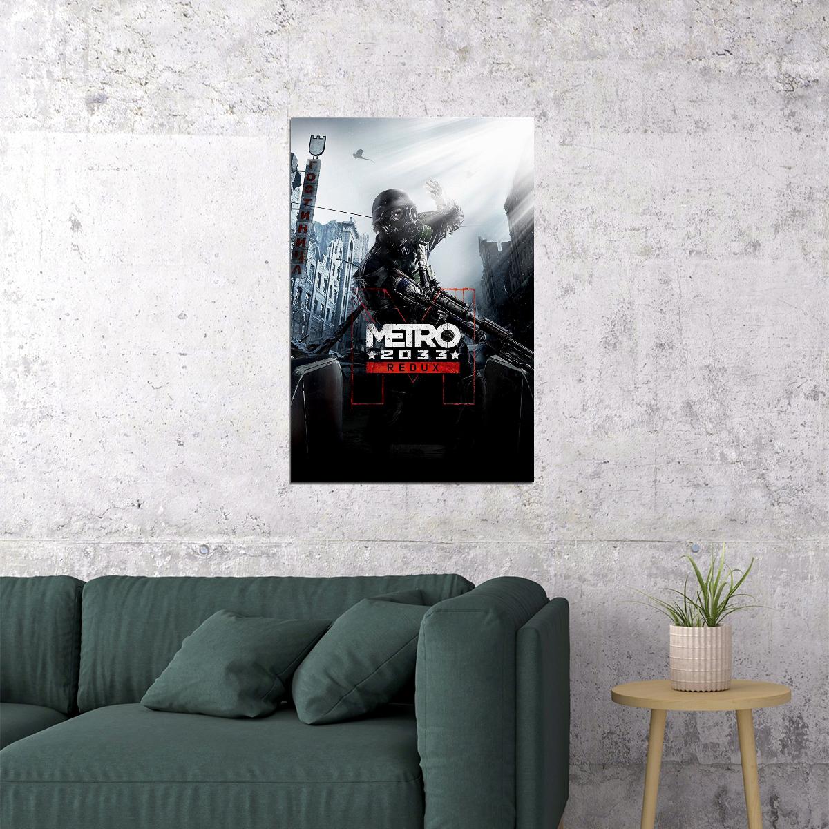 Metro Video Game Action Horror Adventure Poster Wall Art Print Home Wall Decor