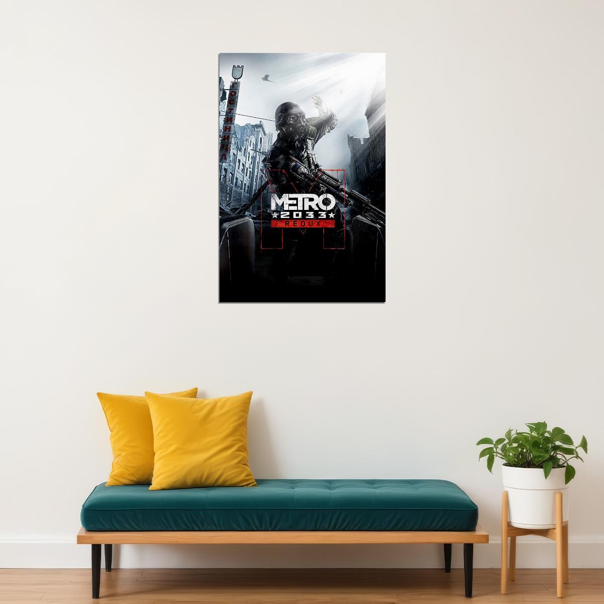 Metro Video Game Action Horror Adventure Poster Wall Art Print Home Wall Decor